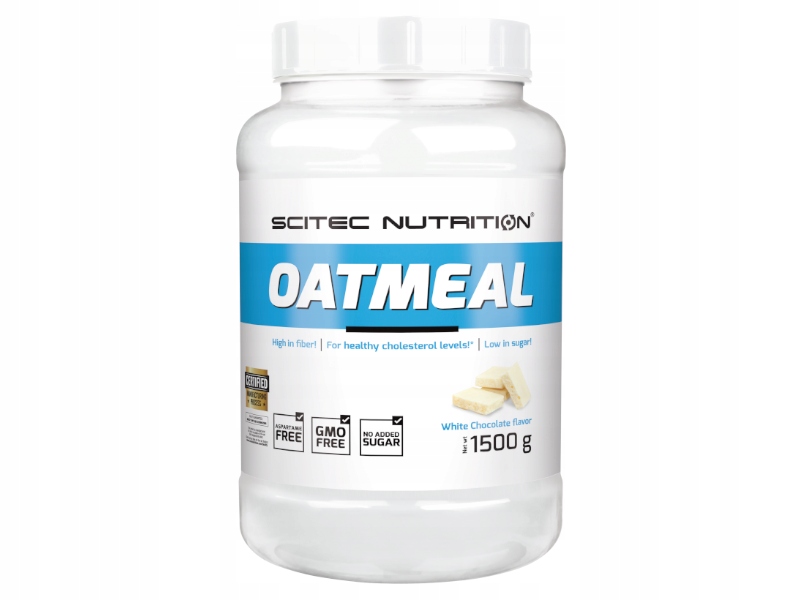 SCITEC OATMEAL 1500G PŁATKI OWSIANE BEZ CUKRU WPC