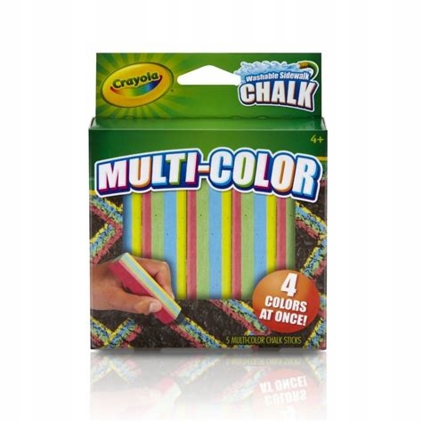 Crayola Kreda chodnikowa 4-kolorowa 5 sztuk