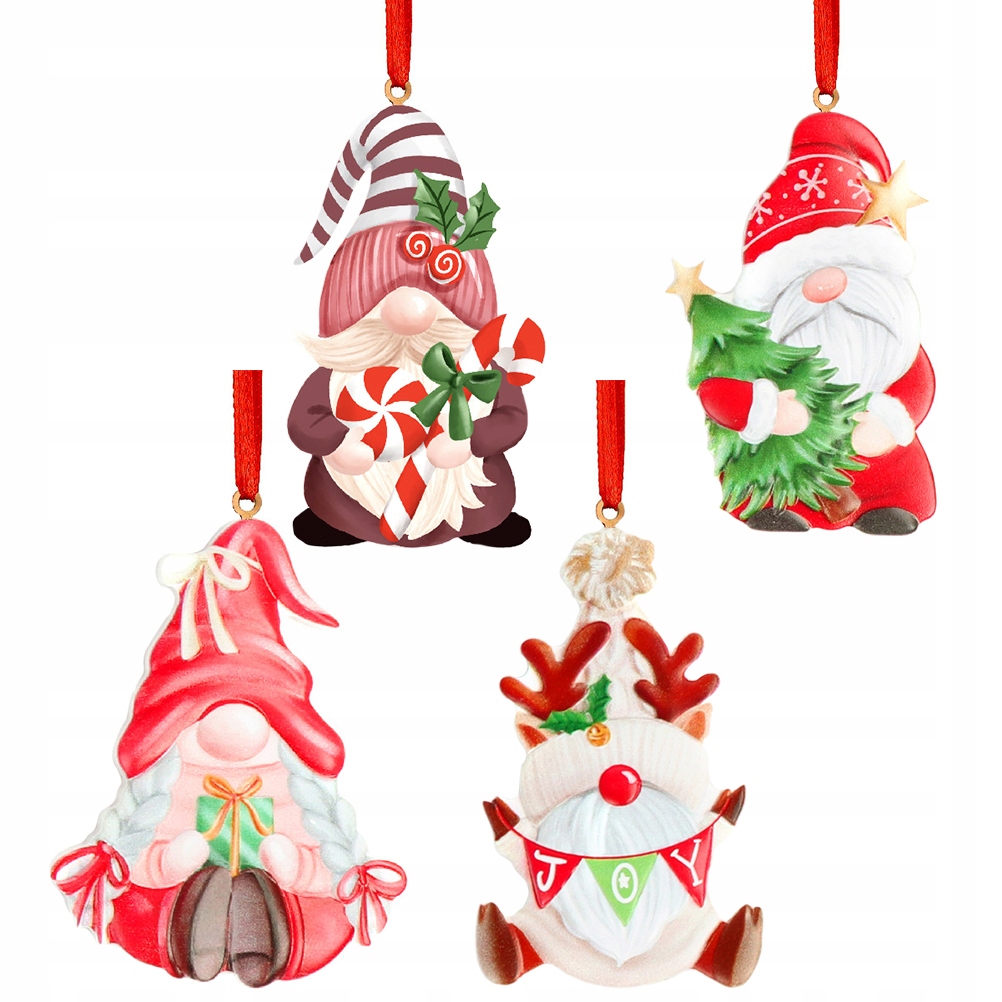 Miniature Christmas Ornaments Gnome Pendants Tree