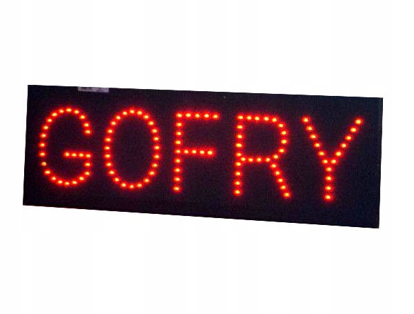 Reklama diodowa GOFRY 65x20 cm neon zewnętrzna