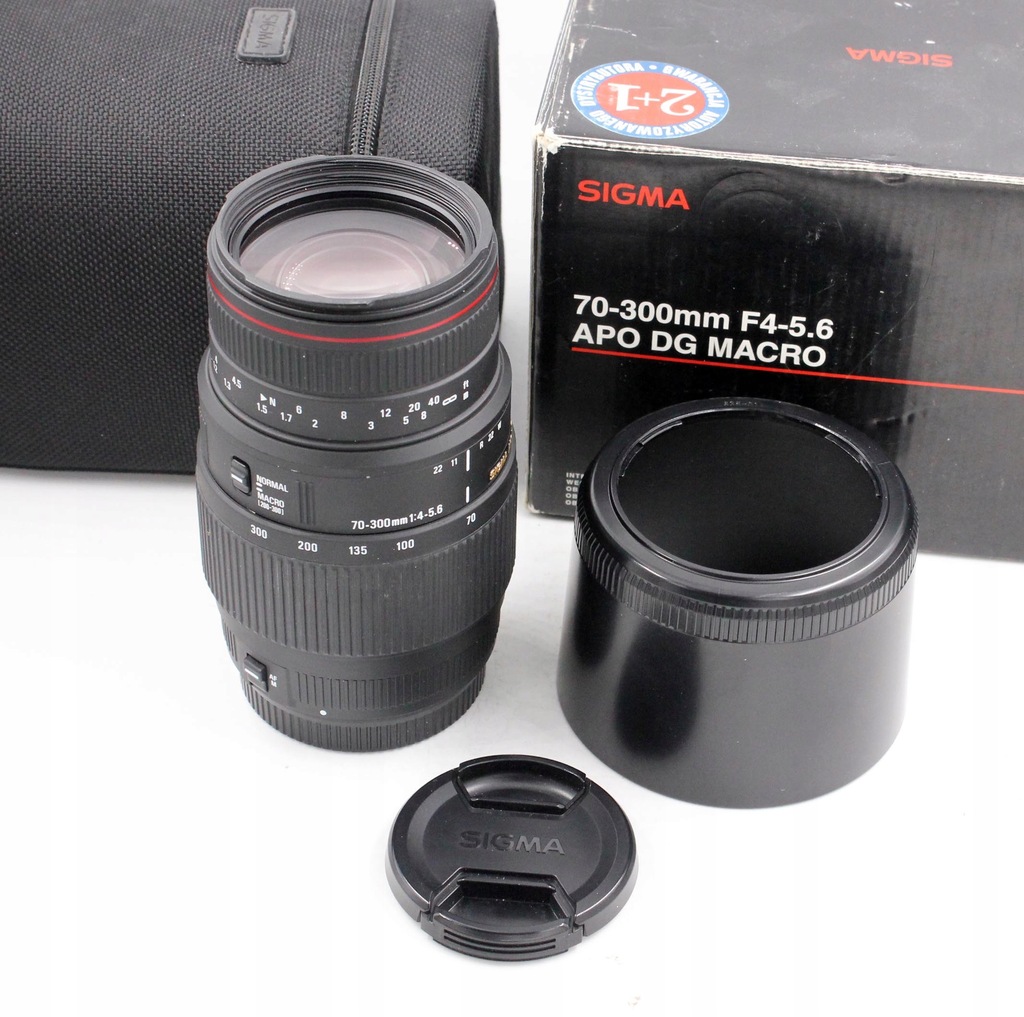 Obiektyw Sigma Canon EF 70-300 mm f/4-5.6 APO DG Macro używany