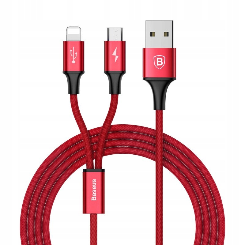 Baseus Rapid kabel USB 2w1 Lightning micro USB opl