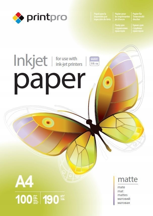 Photo Paper PrintPro Matte A4 190g 100 szt