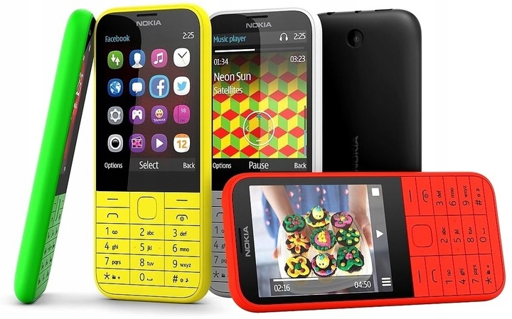 TELEFON NOKIA 225 Dual SIM 4kolory