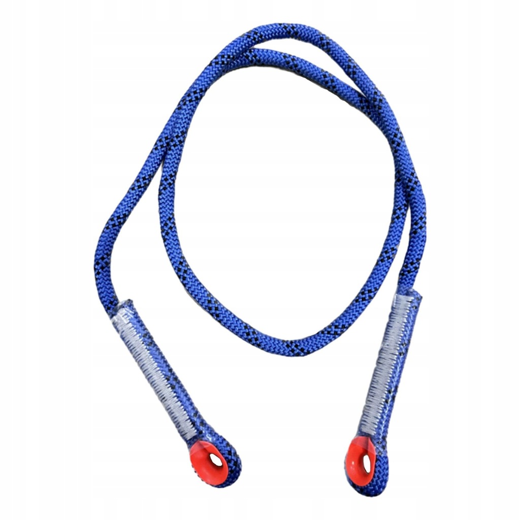 Climbing Knotted Pre sewn Eye to Eye Prusik Loop Cord Static Blue 90cm