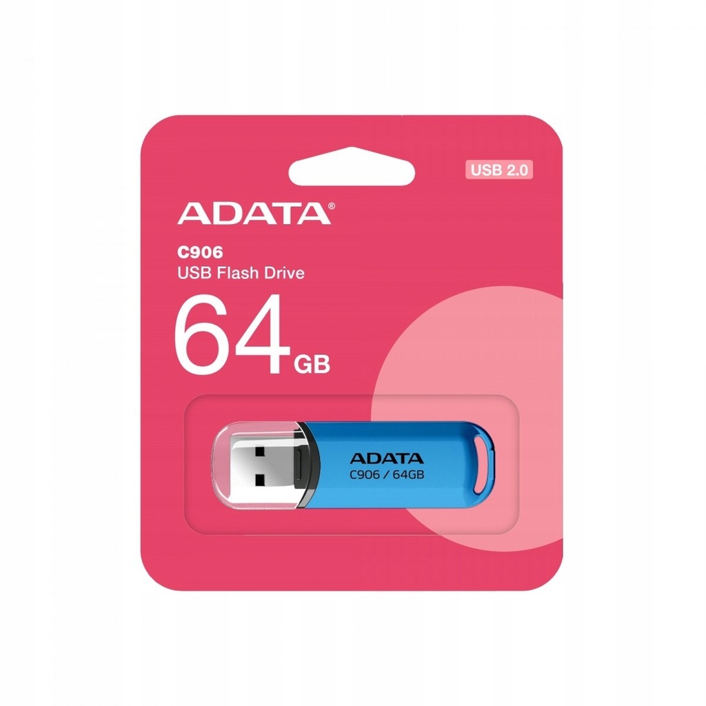 Adata Pendrive Pamięć Dysk Flash USB 64GB AC906 USB 2.0 64 GB
