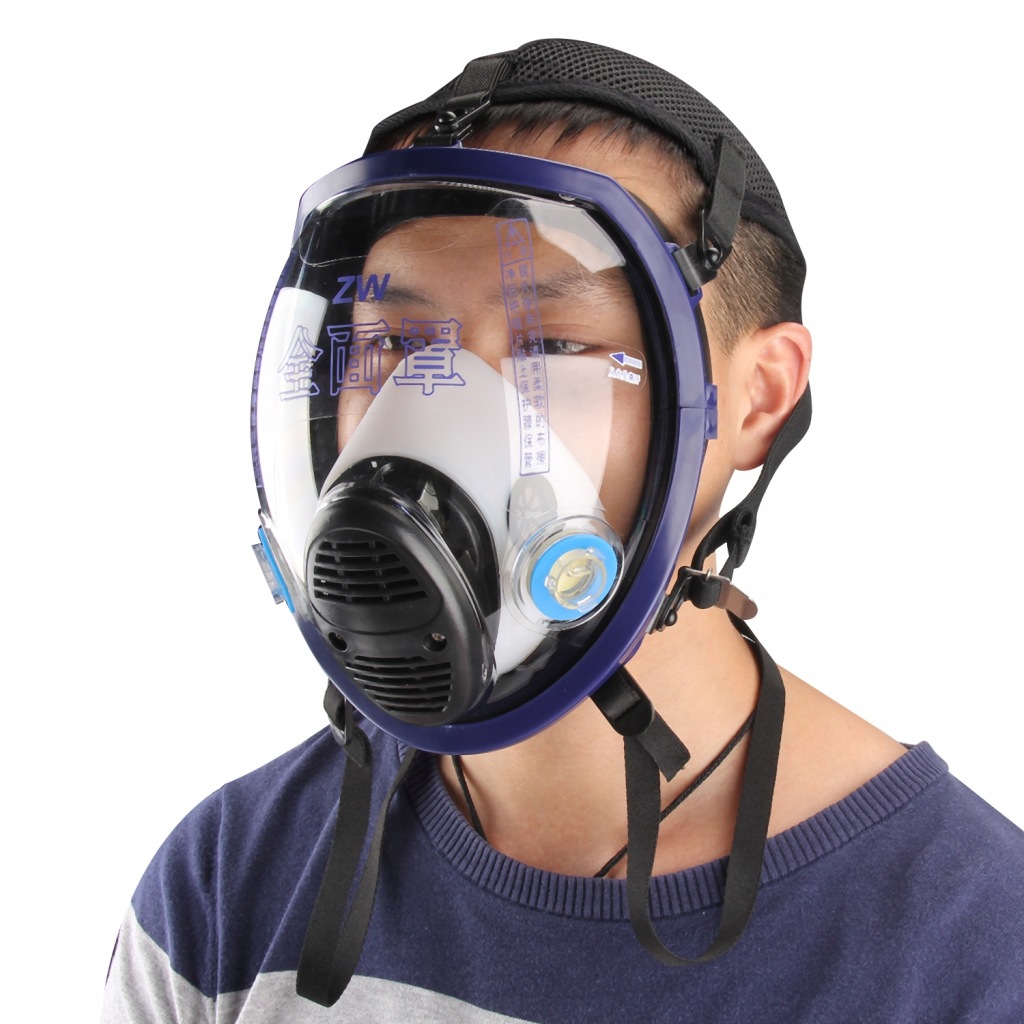 PÓŁMASKA MASKA PRZECIWPYŁOWA KOMPLETNA MEGA ZESTAW