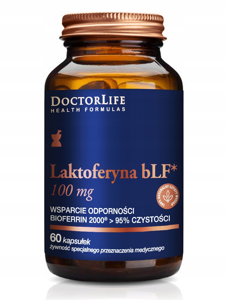 DOCTOR LIFE Laktoferyna bLF 100mg odporność 60