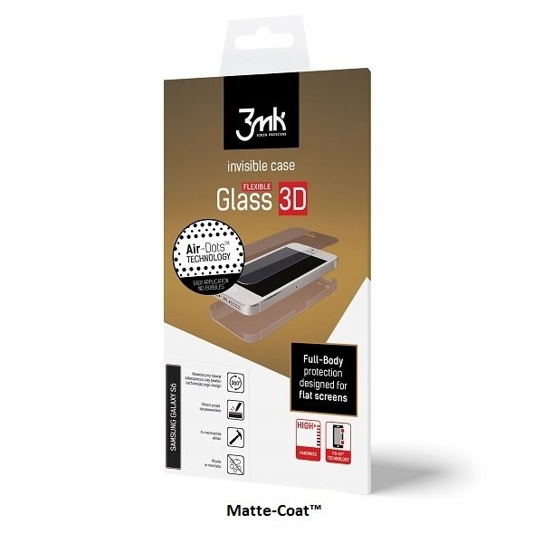 3MK Szkło Hybrydowe+Folia 3D do Samsung A405 A40