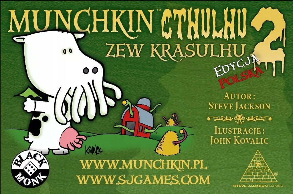 NOWA gra Munchkin Cthulhu 2 Zew Krasulhu (wyd. Black Monk) ed.polska UNIKAT