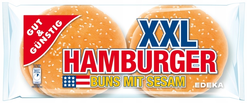 Gotowe Amerykańskie Bułki Hamburgerowe Sezam XXL 3