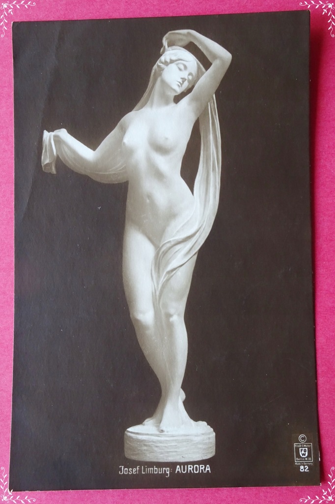 Kobieta NAGA - Aurora - Jutrzenka #T6294# akt, erotyka, rzeźba, mitologia