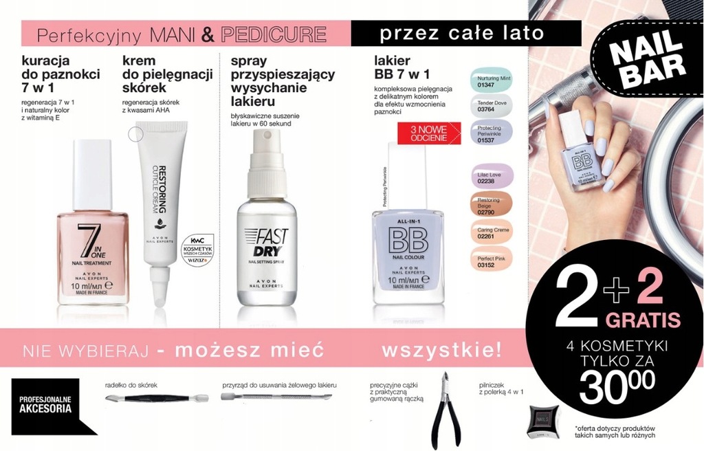 AVON 2+2 DO PAZNOKCI PROMOCJA!