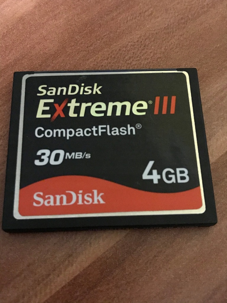 Karta pamięci CF SanDisk Extreme III 4GB