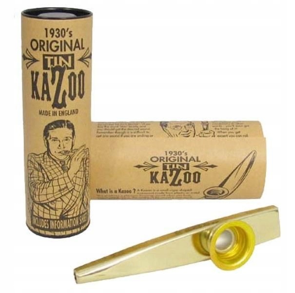 Clarke 1930's Original Tin Kazoo Gold