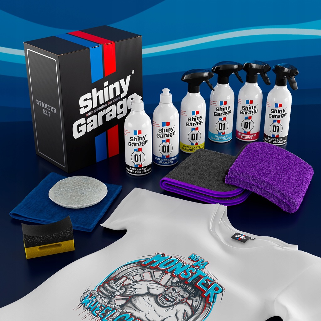 Zestaw Starter Kit + Koszulka Shiny Garage
