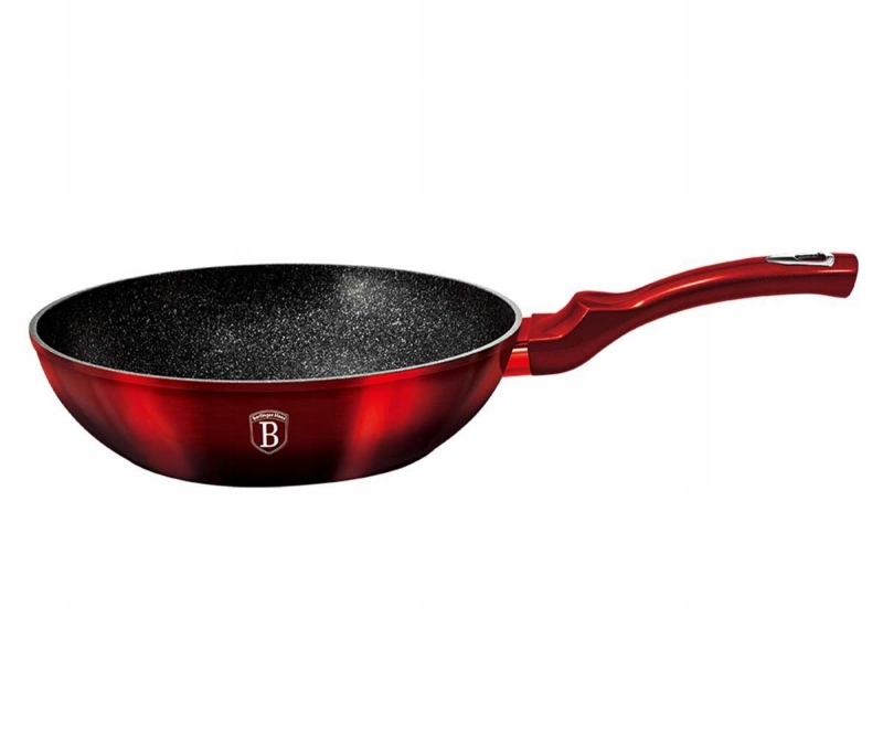 WOK GRANITOWY 28cm BERLINGER HAUS BURGUNDY BH-1625