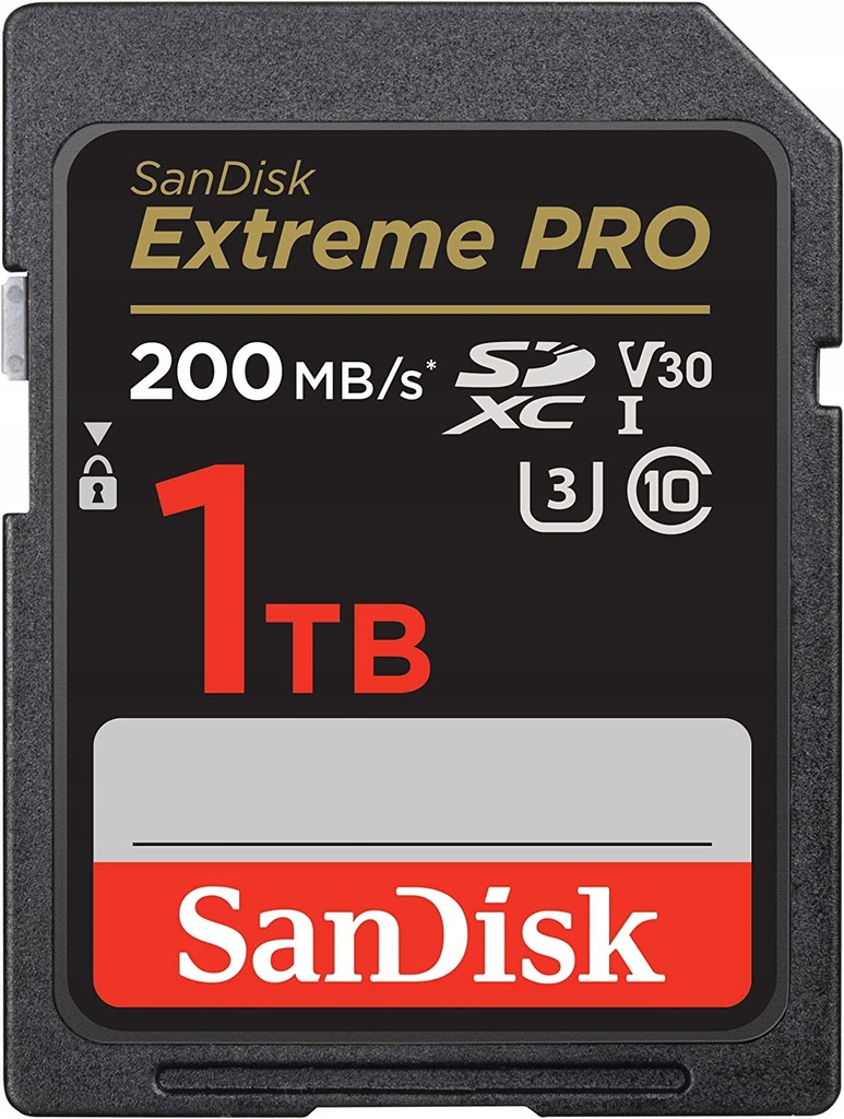 SanDisk SDXC 1TB Extreme Pro 200/140 MB/s V30 UHS-I U3