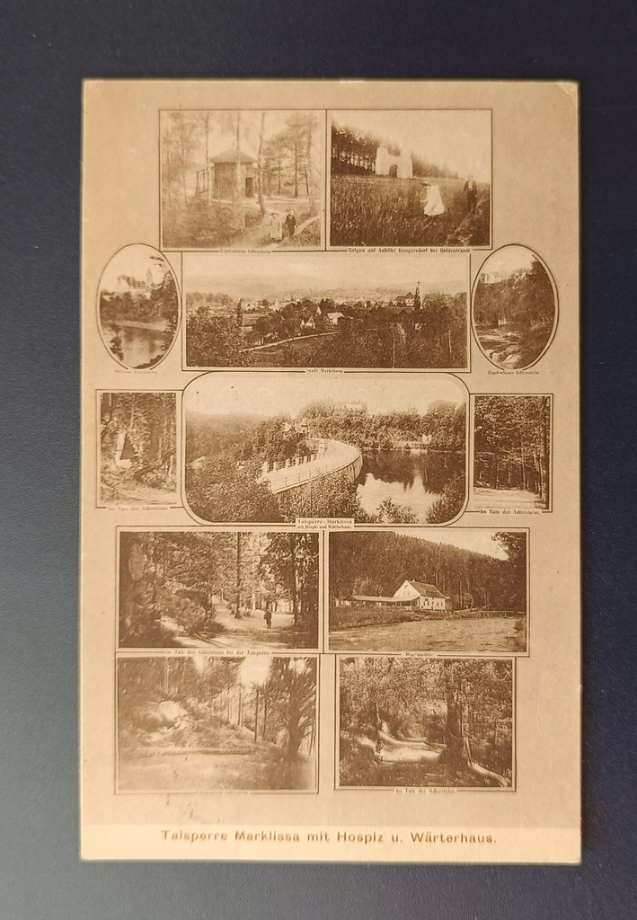 902 pocztówka Marklissa Leśna Zapora