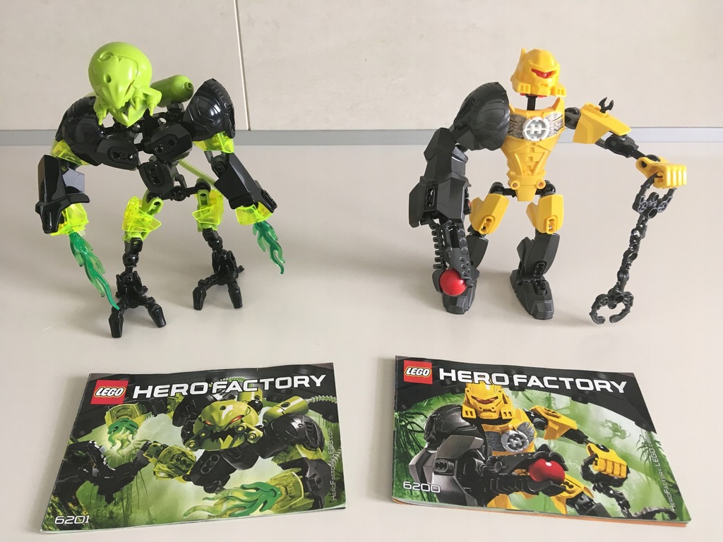 LEGO z serii HERO FACTORY 6200 6201 11549529821 oficjalne archiwum Allegro