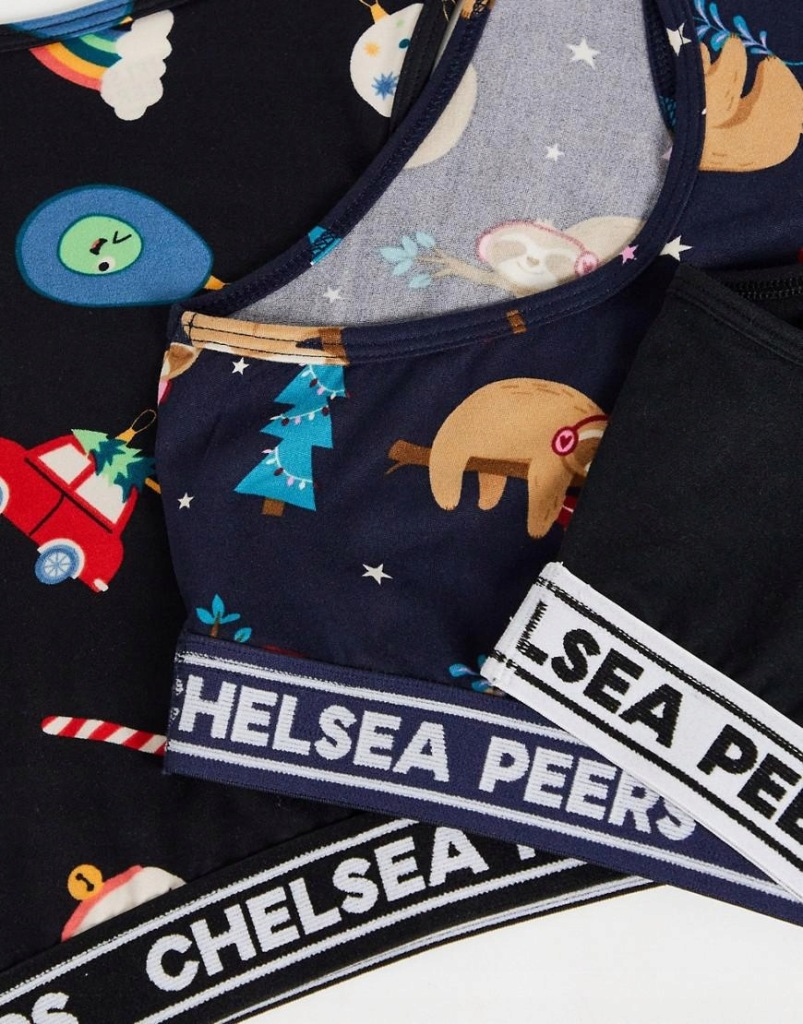 S Chelsea Peers KOMPLET TOPÓW Z NADRUKIEM 3PAK