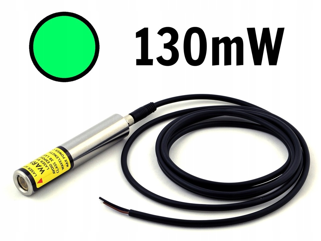 Laser liniowy zielony 130mW IP67 520nm LAMBDAWAVE