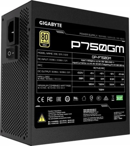 Купить Блок питания Gigabyte P750GM 750 Вт GP-P750GM: отзывы, фото, характеристики в интерне-магазине Aredi.ru