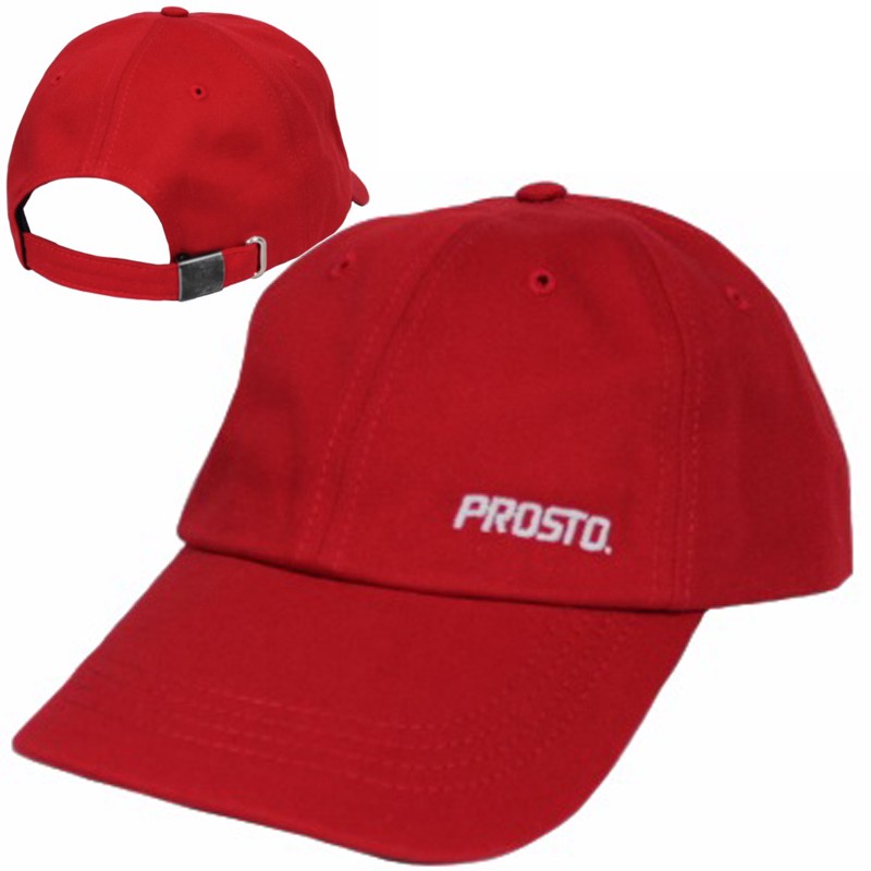 PROSTO czapka CLASSIC 6panel fatcap wlepa ARI red