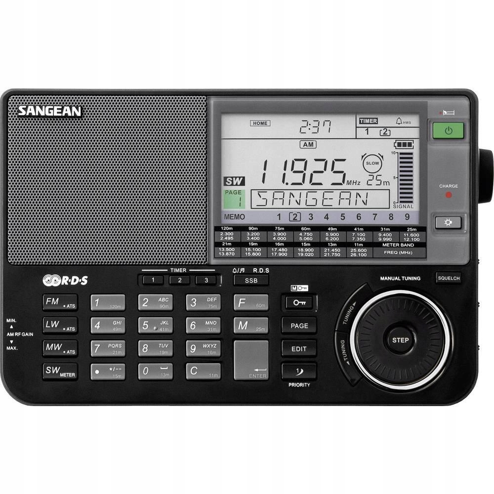 Radio globalne FM Sangean ATS-909 X, czarne