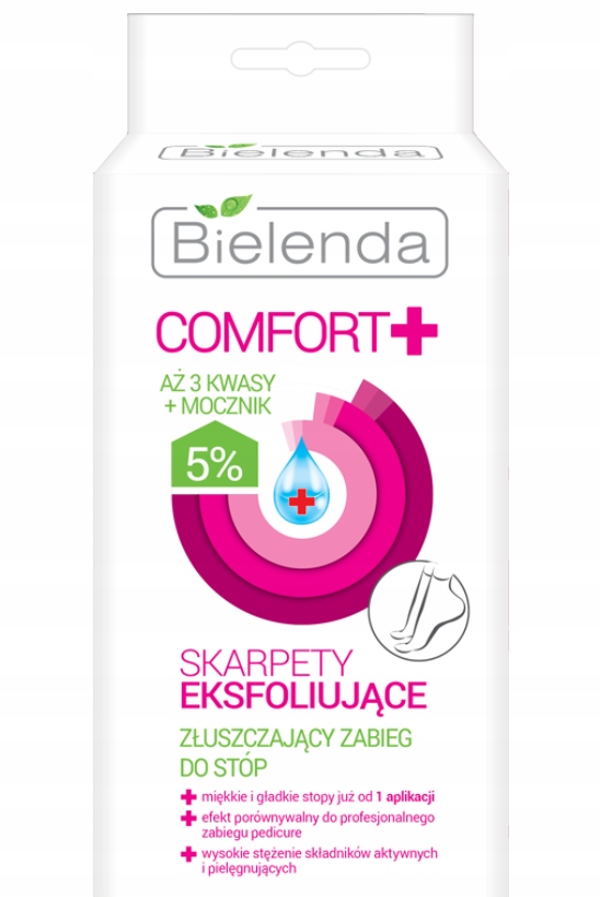 Bielenda COMFORT+ SKARPETY eksf.3 kwasy Mocznik 5%