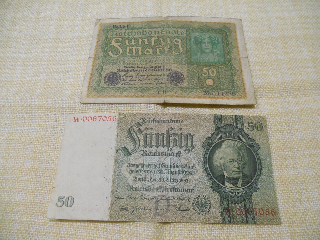 STARE BANKNOTY Niemcy - zestaw