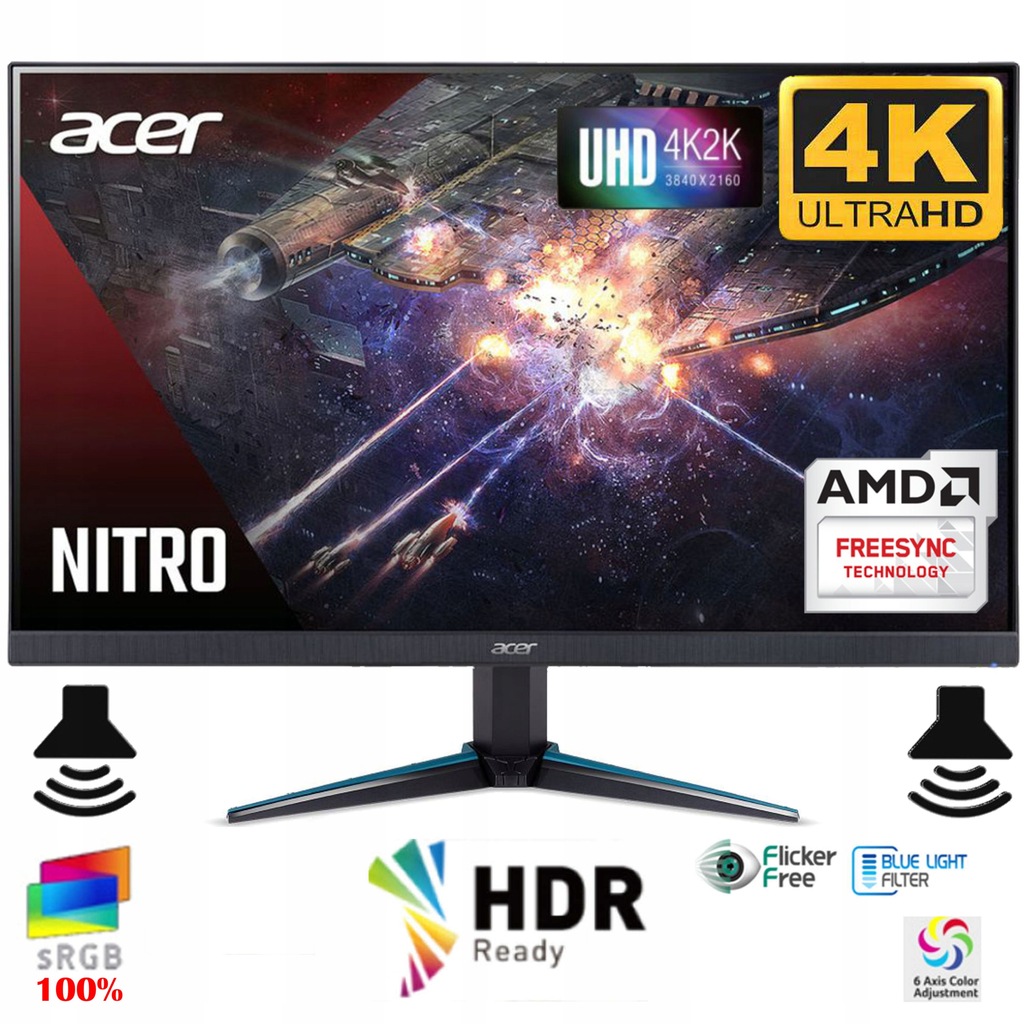 Monitor Acer NITRO VG270K IPS 4K FreeSync HDR PIP