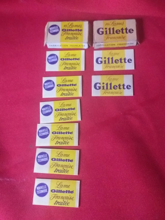 wykopki stare żyletki Gillette