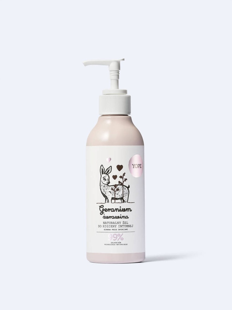 Żel do higieny intymnej Geranium i Żurawina 300ml