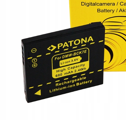 L0751 PATONA bateria dla Panasonic DMC-FH2 FH5 FH7 FH25 DMW-BCK7E