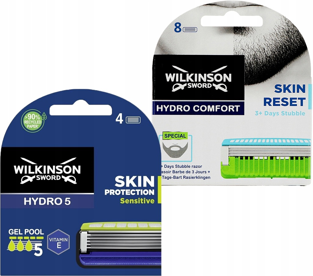 12x Wkłady do golenia Wilkinson Hydro 5 Sensitive + Hydro Comfort