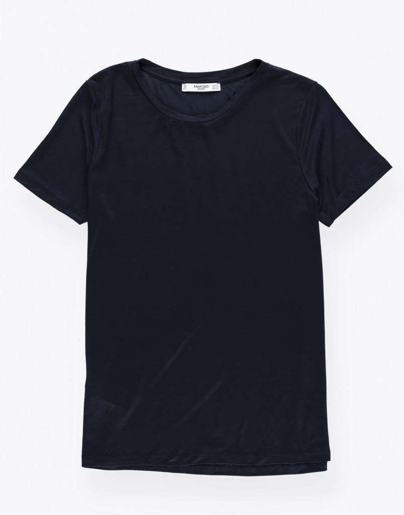 P4I009 MANGO__MK3 GRANATOWY T-SHIRT BASIC__S