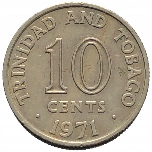 58299. Trynidad i Tobago - 10 centów - 1971r.