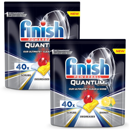 Finish Quantum Ultimate Tabletki Zmywarki Lemon 80 8584798881 oficjalne archiwum Allegro