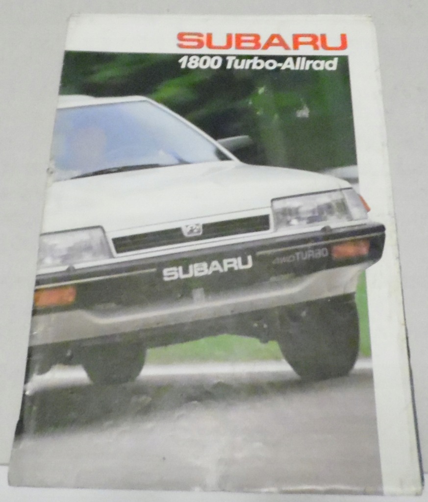 Prospekt SUBARU 1800 Turbo - Allrad - katalog