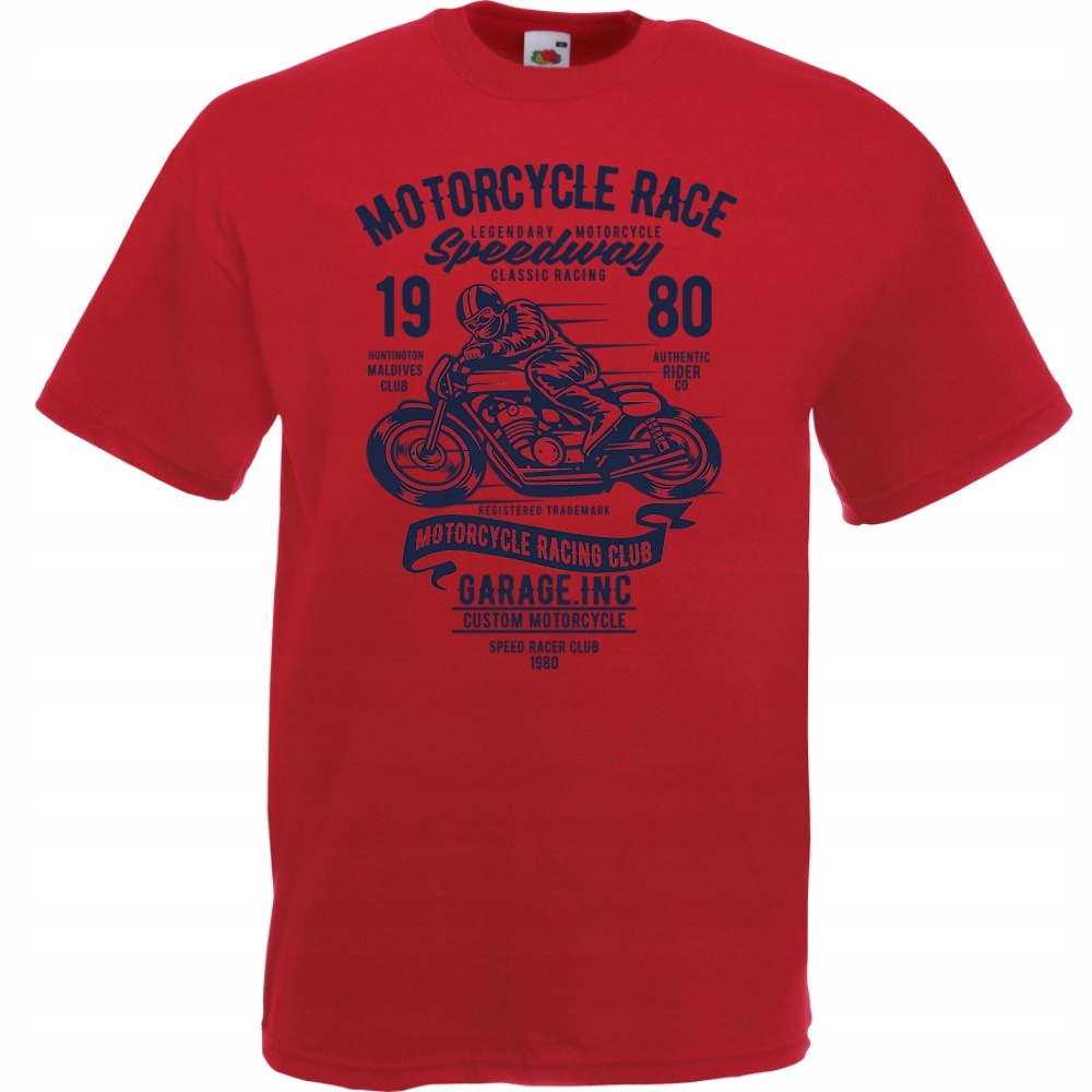 Koszulka motocykl motor motocyklista kask L ceglan