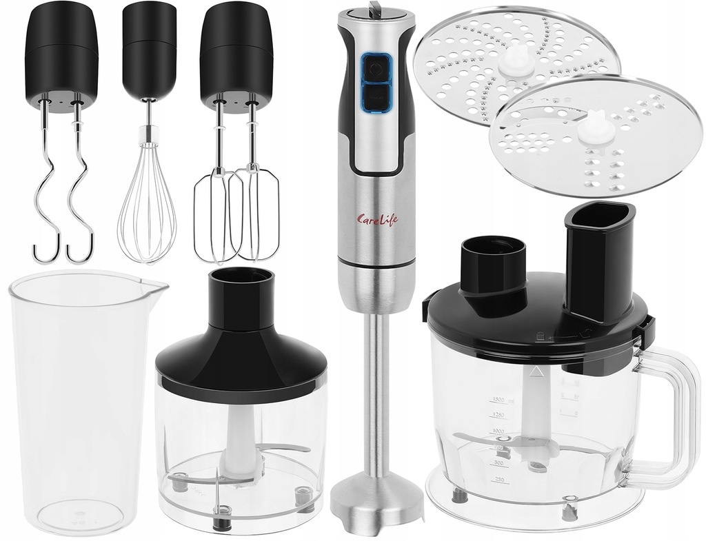 Blender ręczny Care Life 1200 W srebrny/szary