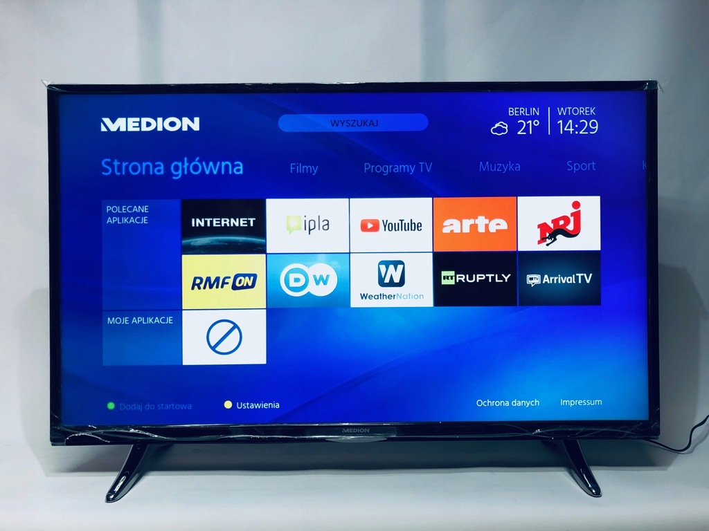 Smart Tv Led 43 Fullhd Medion Md32207 Usb 8581785848 Oficjalne Archiwum Allegro