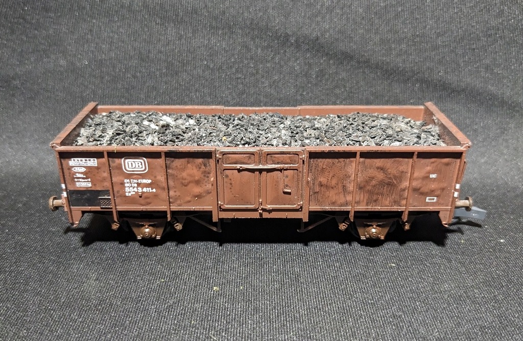 WAGON TOWAROWY OTWARTY WĘGLARKA W TABORZE DB - SKALA H0