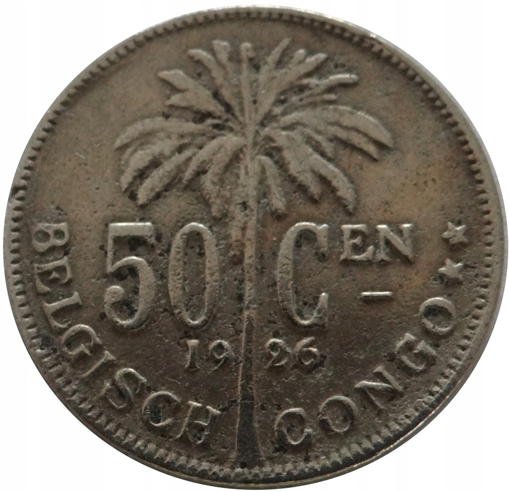 [11554] Kongo Belgijskie 50 centimes 1926