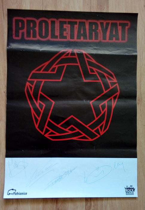 Proletaryat- plakat - autografy - aukcja dla Kuby