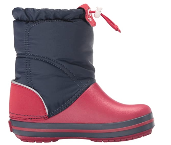 Crocs Śniegowce Dziecięce Granatowo-Czerwone 22/23