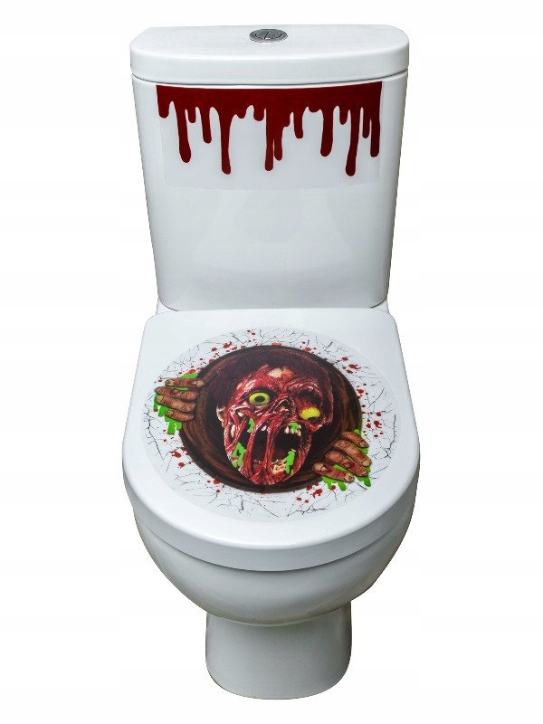 Naklejka WC, naklejka na deskę sedesową Zombie