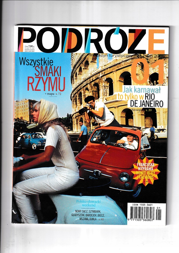 Podróże 1/2008 - SPIS TREŚCI - Rzym Rio De Janeiro