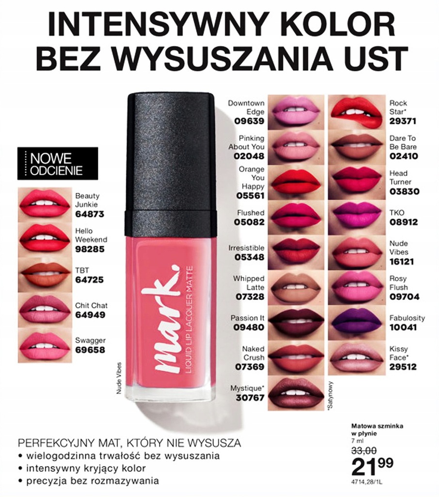 AVON MARK SZMINKA MATOW LIQUID PŁYNIE MYSTIQUE